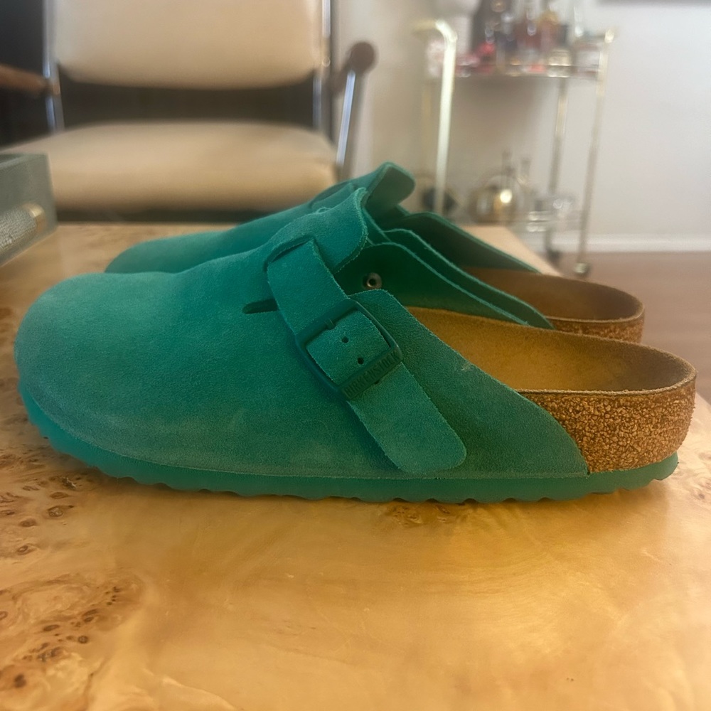 Birkenstock Boston, size 39 in Bold Green